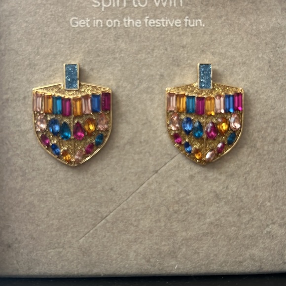 Baublebar Jeweled Dreidel Earrings - Picture 2 of 3